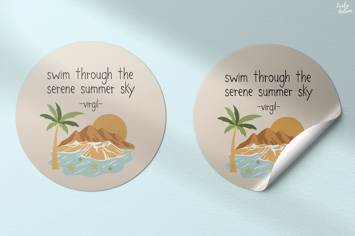Serene Summer | Handwriting font, a Handwritten Font by LivelyAutumn11.11 (Photo 5 of 5)