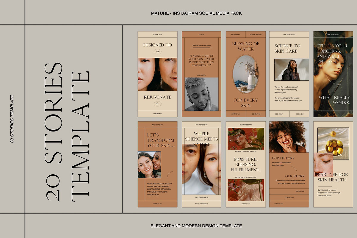 Mature | Instagram Social Media Kit, a Social Media Template by Skolastika Phoebe (Photo 4 of 6)