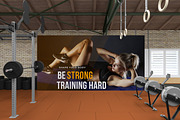 FITNESS GYM Mockup 04, an Advertising Mockup by Northern Kraft (Thumbnail 5 of 5)