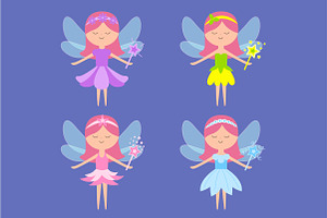 Fairy Little Princess With Wings Set