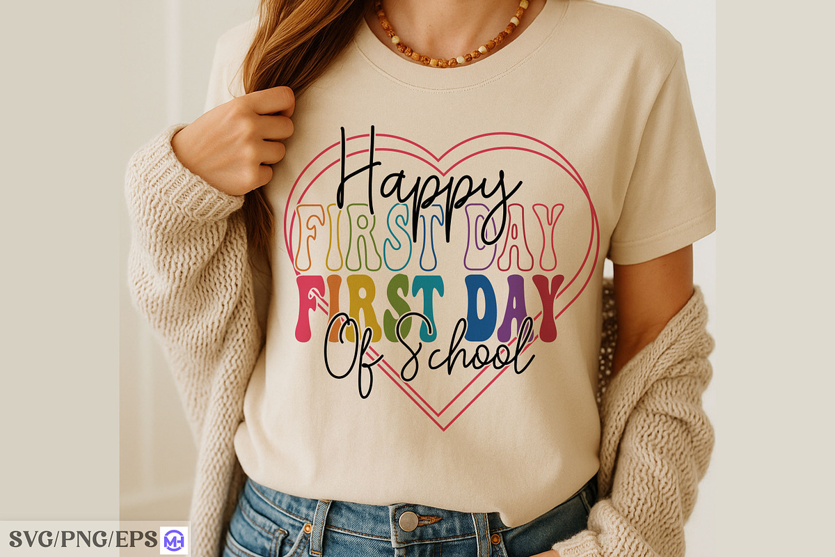 Happy First Day of School SVG, a Graphic by mh_arif (Photo 4 of 4)