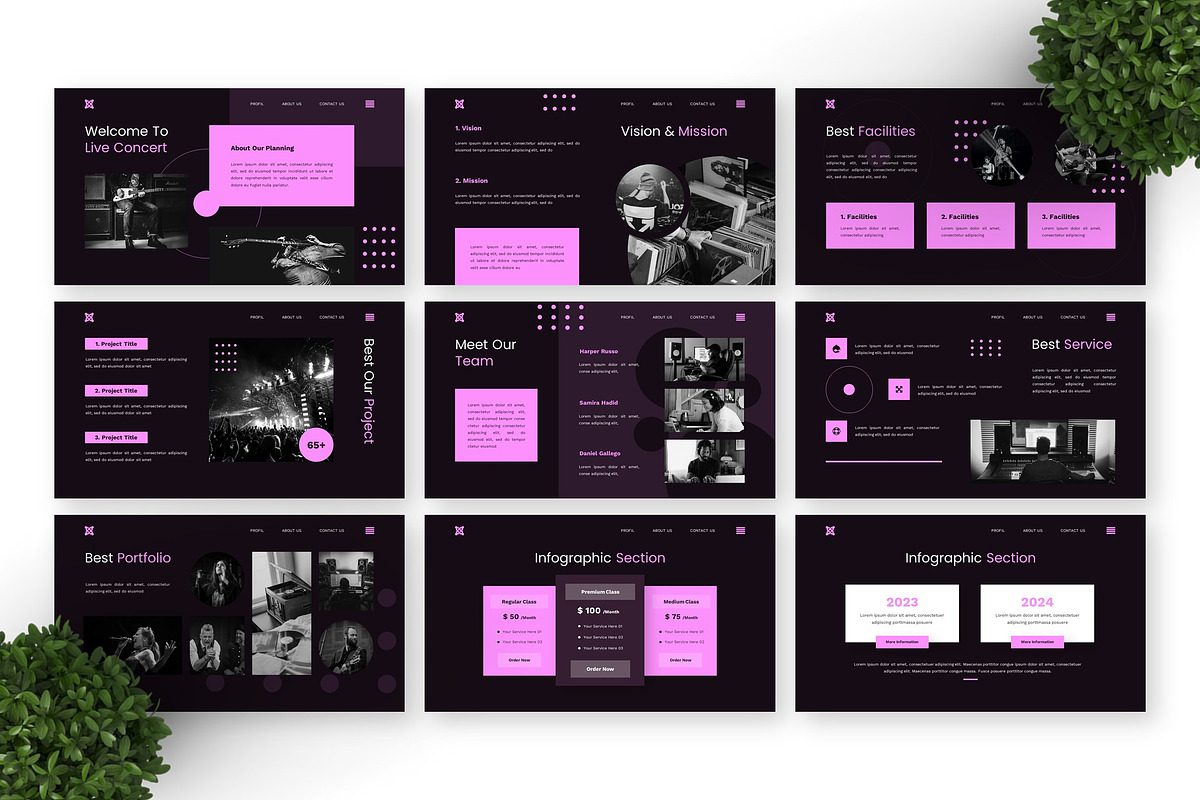 Live Concert - Music Powerpoint preview 2