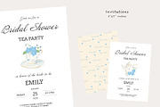 Tea Party Watercolor Clipart, a Decorative Illustration by natalisart (Thumbnail 7 of 17)