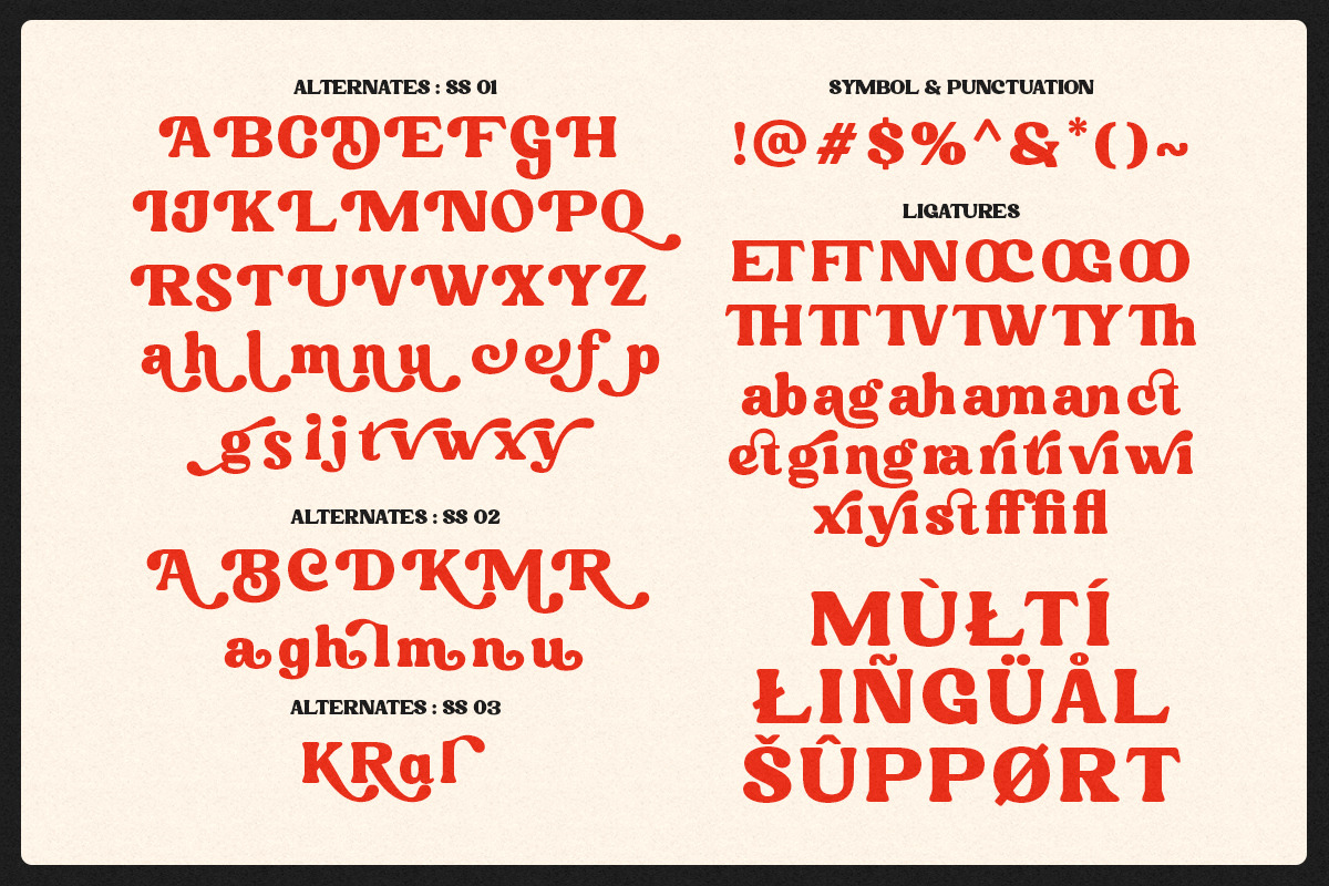 Besgum - Bold Retro Serif Font, a Serif Font by Shakira Studio (Photo 10 of 10)