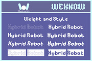Hybrid Robot font, a Font by weknow (Thumbnail 7 of 8)