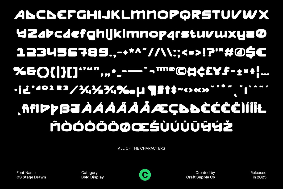 CS Stage Drawn, a Sans Serif Font by Craft Supply Co. (Photo 8 of 8)