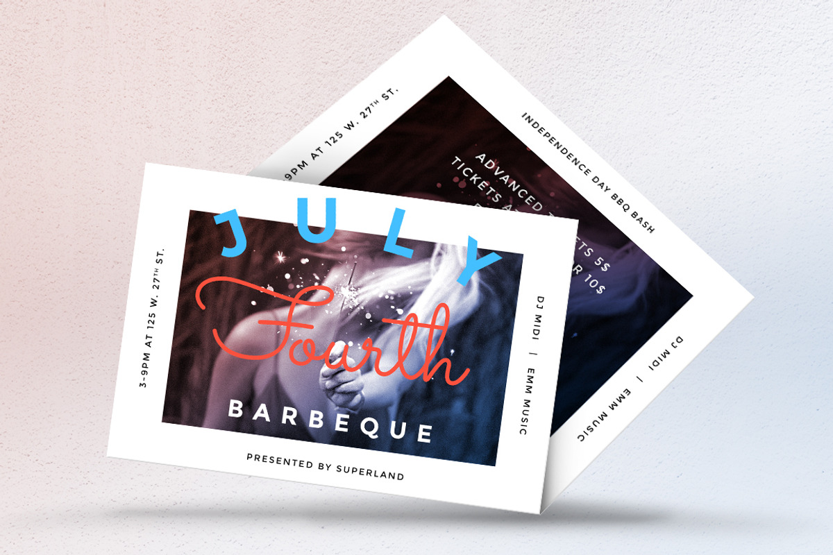 Summer + July 4th Event Flyer, a Flyer Template by Everyday Monster Creative (Photo 3 of 3)