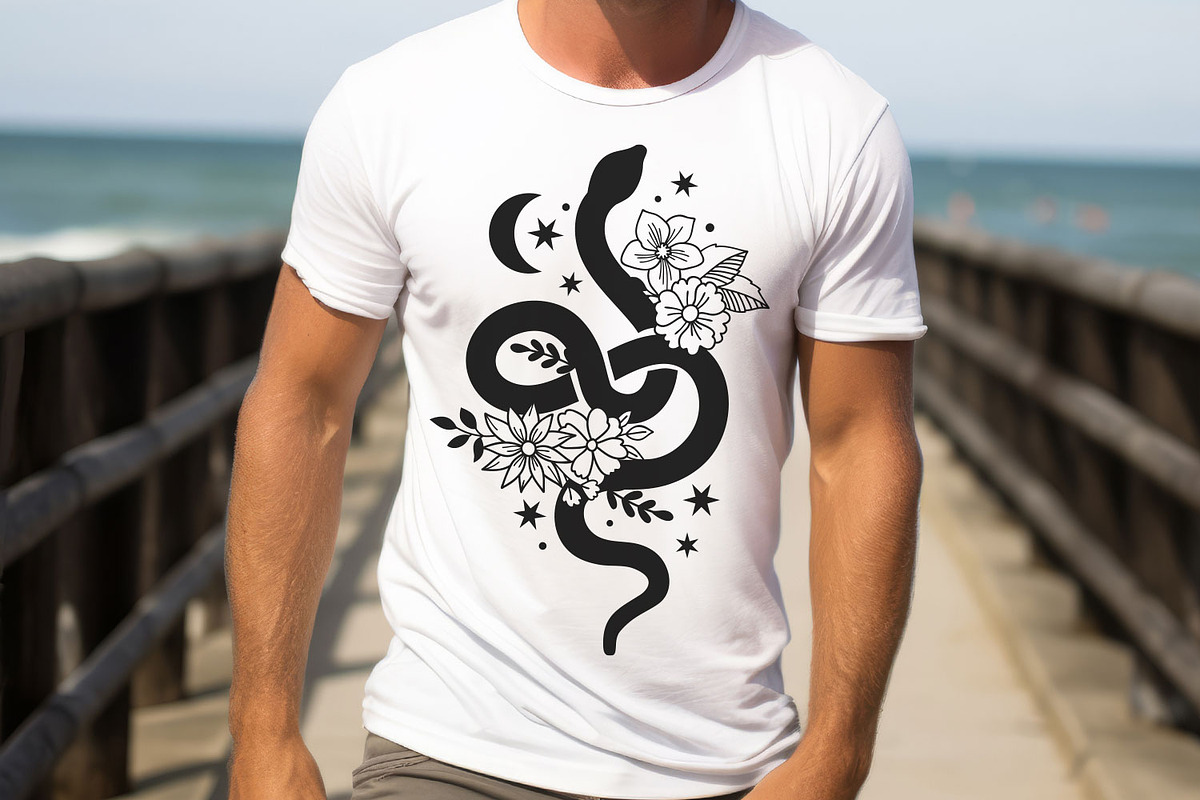 Floral Snakes SVG Collection, an Animal Illustration by TatianaCociorva (Photo 6 of 8)