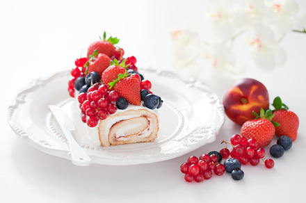 Cake roll featuring baked, blueberry, and cake preview 6