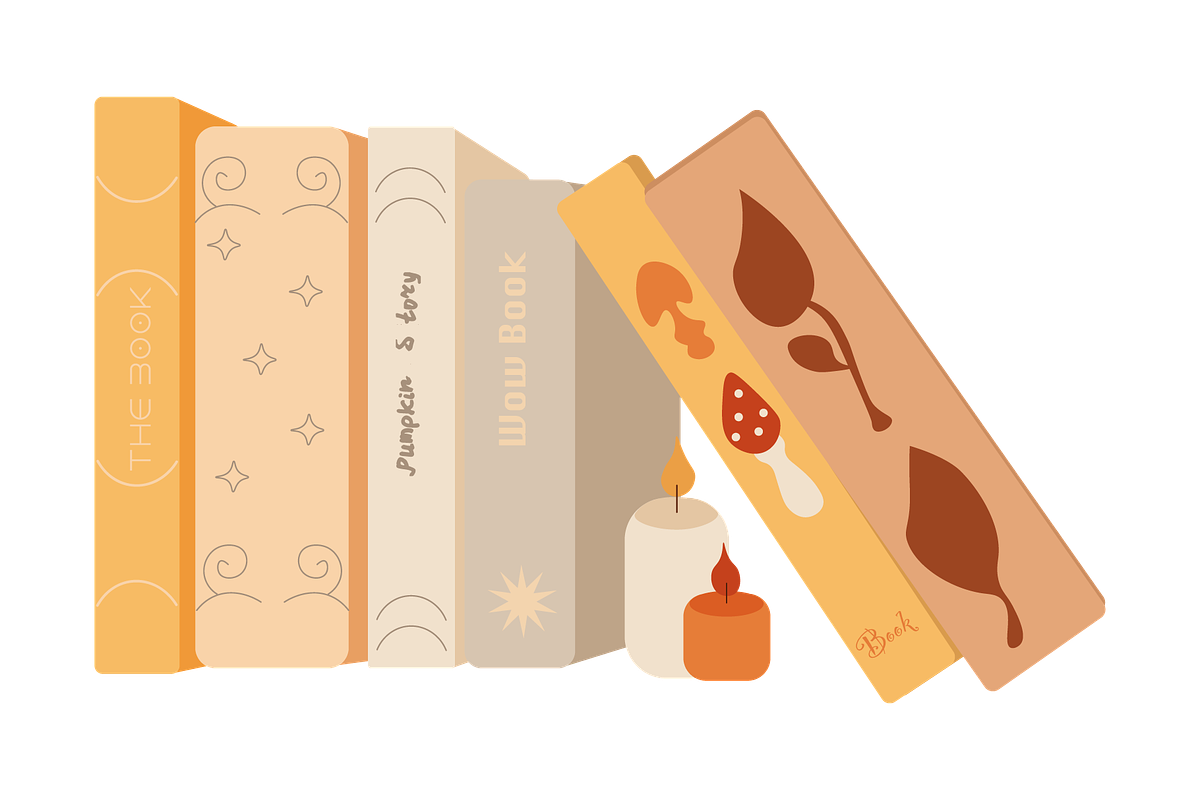 Cozy Autumn Books Vector Clipart Set, a Seasonal Illustration by uStickery (Photo 7 of 8)