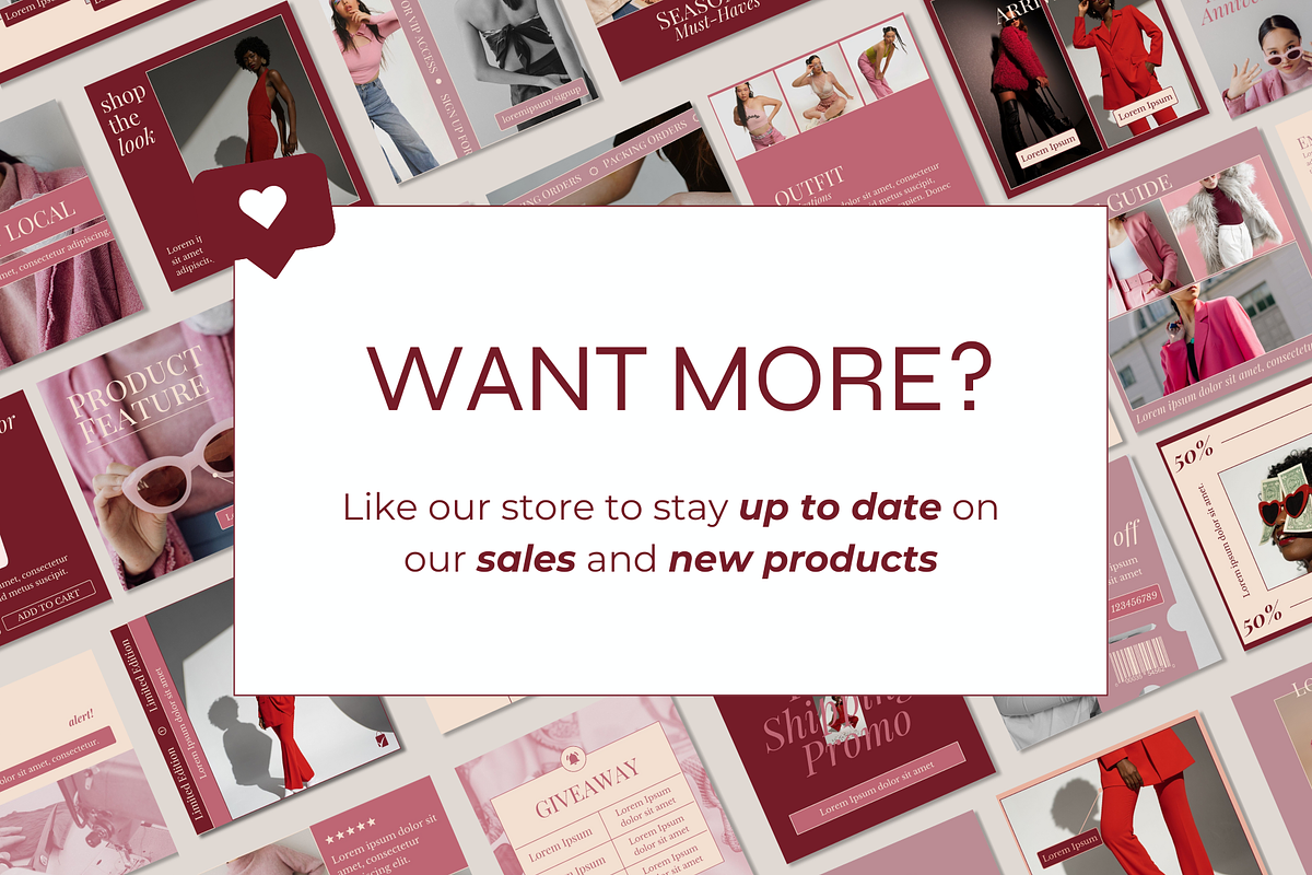 Amor | E-commerce IG Template, a Social Media Template by Artfullyours (Photo 11 of 11)