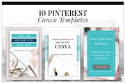 Canva Pinterest Templates, a Social Media Template by Gorgeous Graphics (Thumbnail 1 of 2)