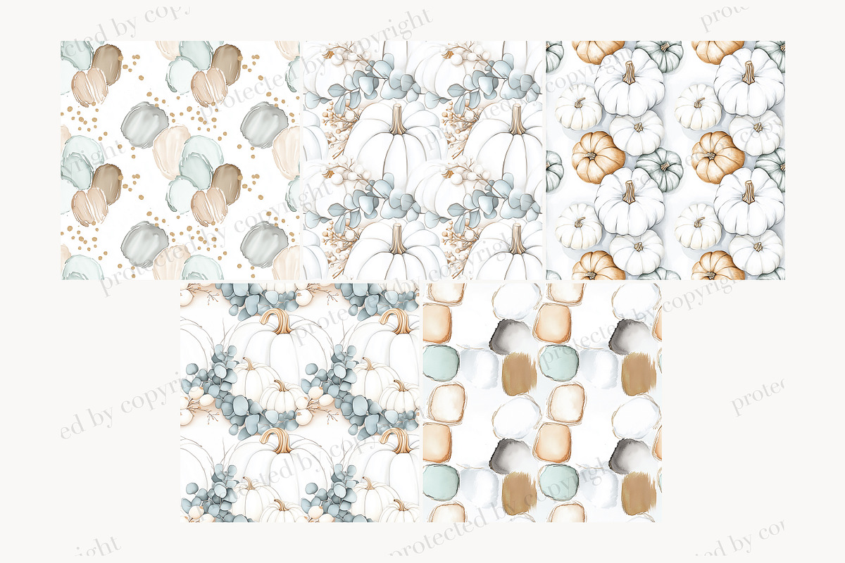 Elegant Autumn Seamless Paper Bundle, a Pattern Graphic by GlamArtZhanna (Photo 3 of 4)