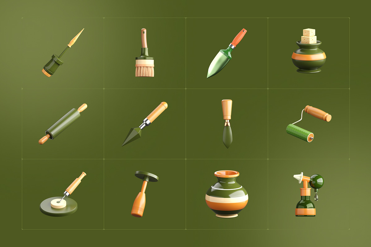 3D Pottery Icon Collection, a Duotone Icon by Vectors Market (Photo 6 of 8)
