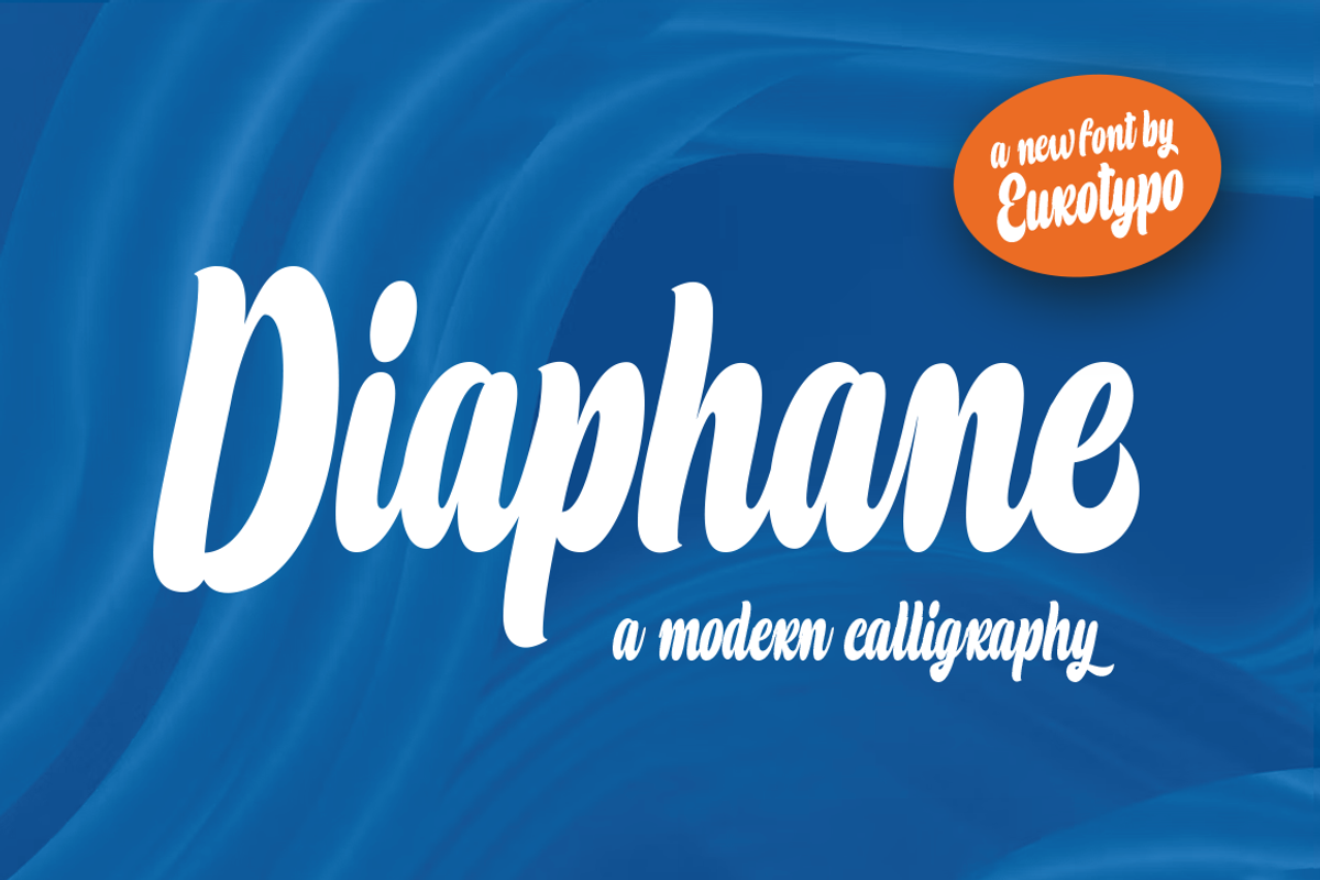 Diaphane, a Script Font by Eurotypo (Photo 1 of 4)