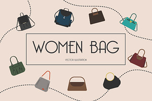 Women Bag, an Object Illustration by DelusionLab