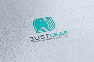 Leaf Letter J Logo