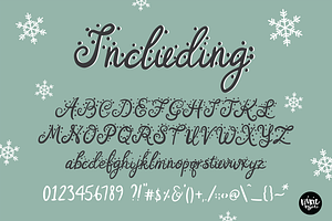 AFTERGLOW A Christmas Snow Font