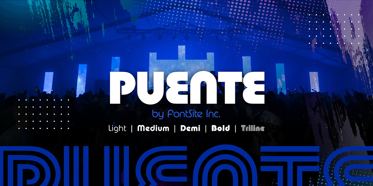 Puente, a Sans Serif Font by FontSite Inc. (Photo 1 of 2)
