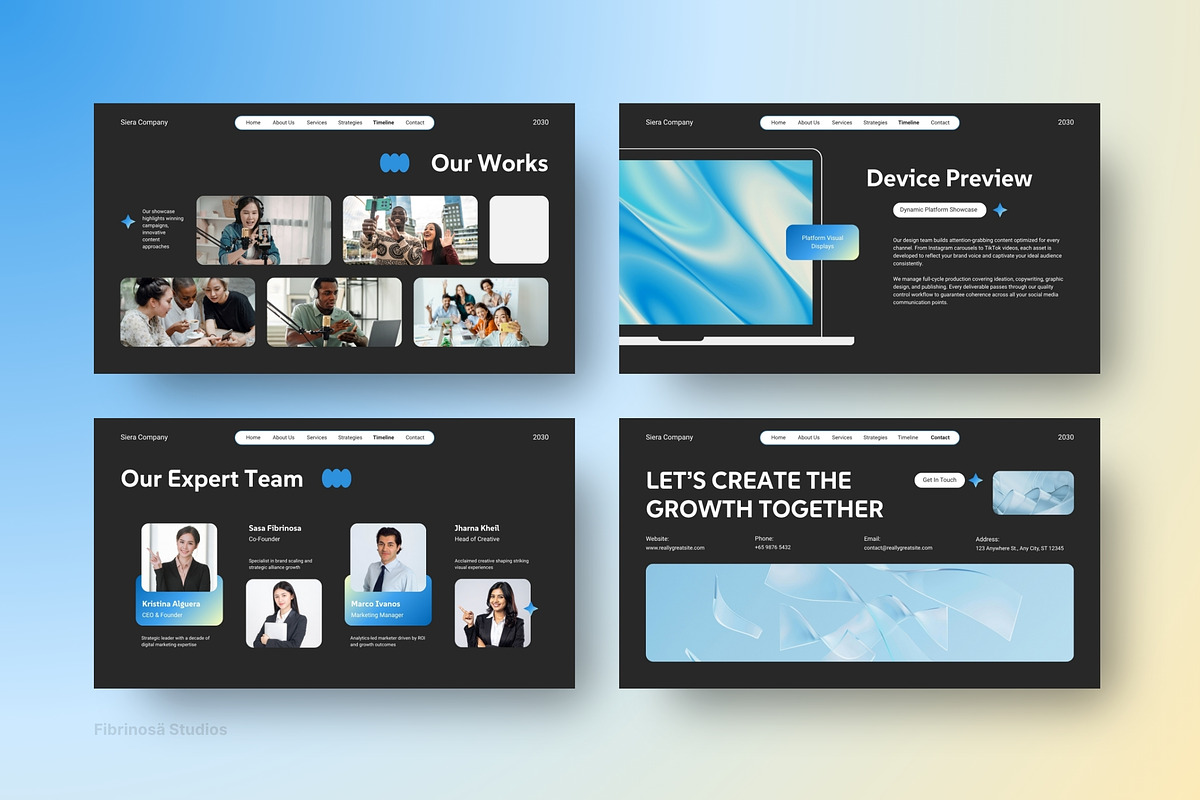Data-Driven Social Media Agency, a Presentation Template by FIBRINOSÄ (Photo 7 of 7)