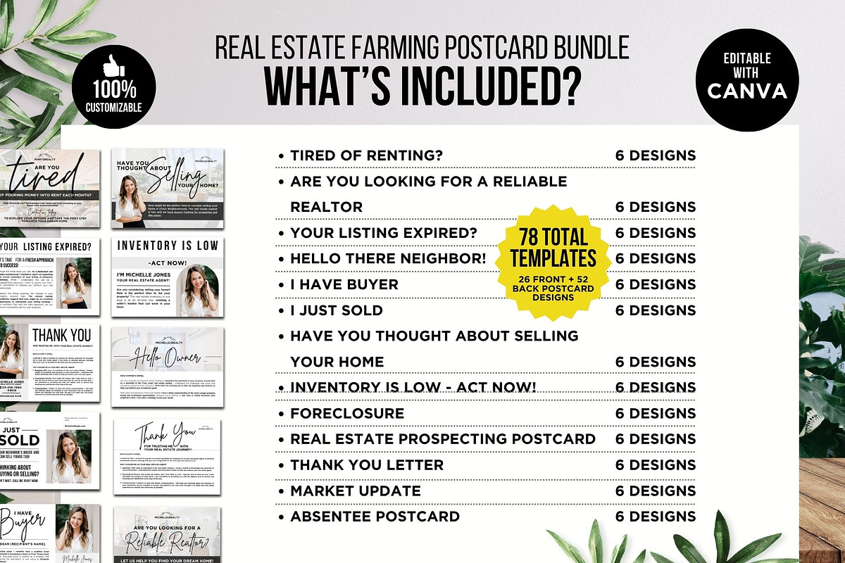 Real Estate Farming Bundle Canva preview 3
