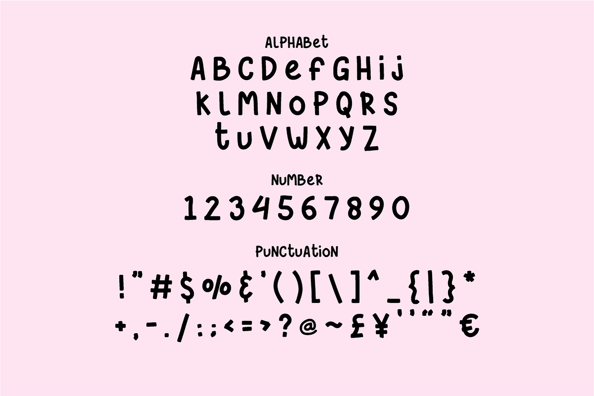 Cute Bear - Playful Display Font, a Handwritten Font by KiddoGlyphs Studio (Photo 4 of 5)