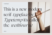 Westbourne - Modern Serif Typeface, a Serif Font by Typetemp Studio (Thumbnail 3 of 17)