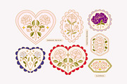 SENTIMENTAL Vintage Floral Logo Set, an Object Graphic by Artflorara (Thumbnail 5 of 13)