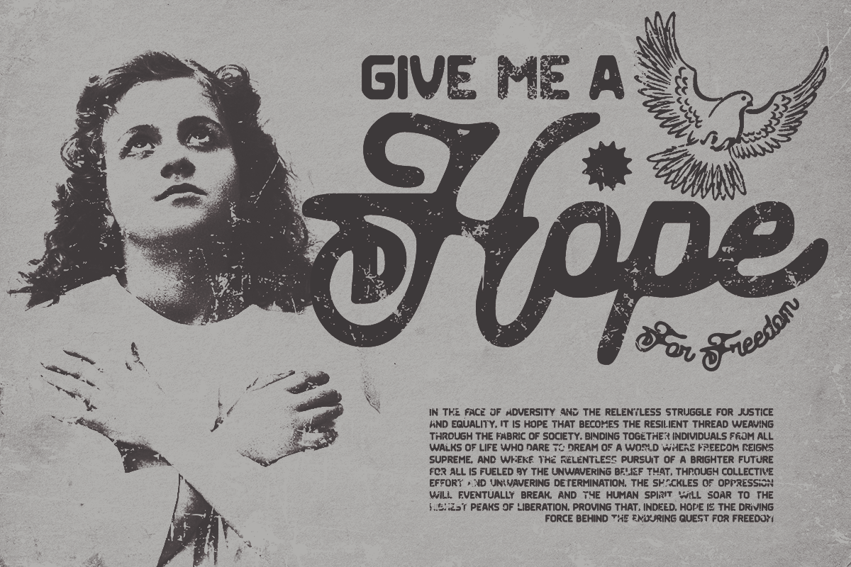 Leather Necks - Vintage Font Duo, a Script Font by Dharmas Foundry (Photo 4 of 13)