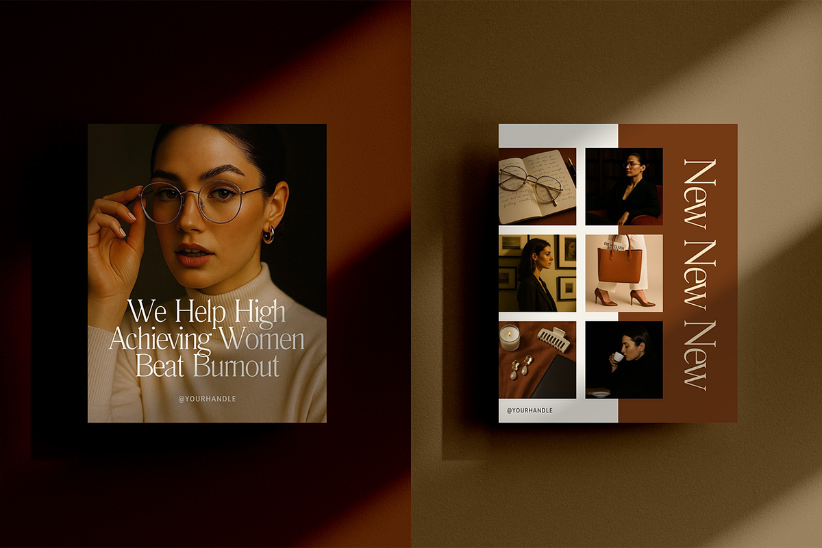 50 Luxury Instagram Canva Templates, a Social Media Template by Glo Design Studio (Photo 7 of 10)