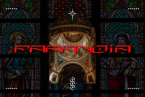 ACID GRAPHICS FONT PARANOIA TYPEFACE