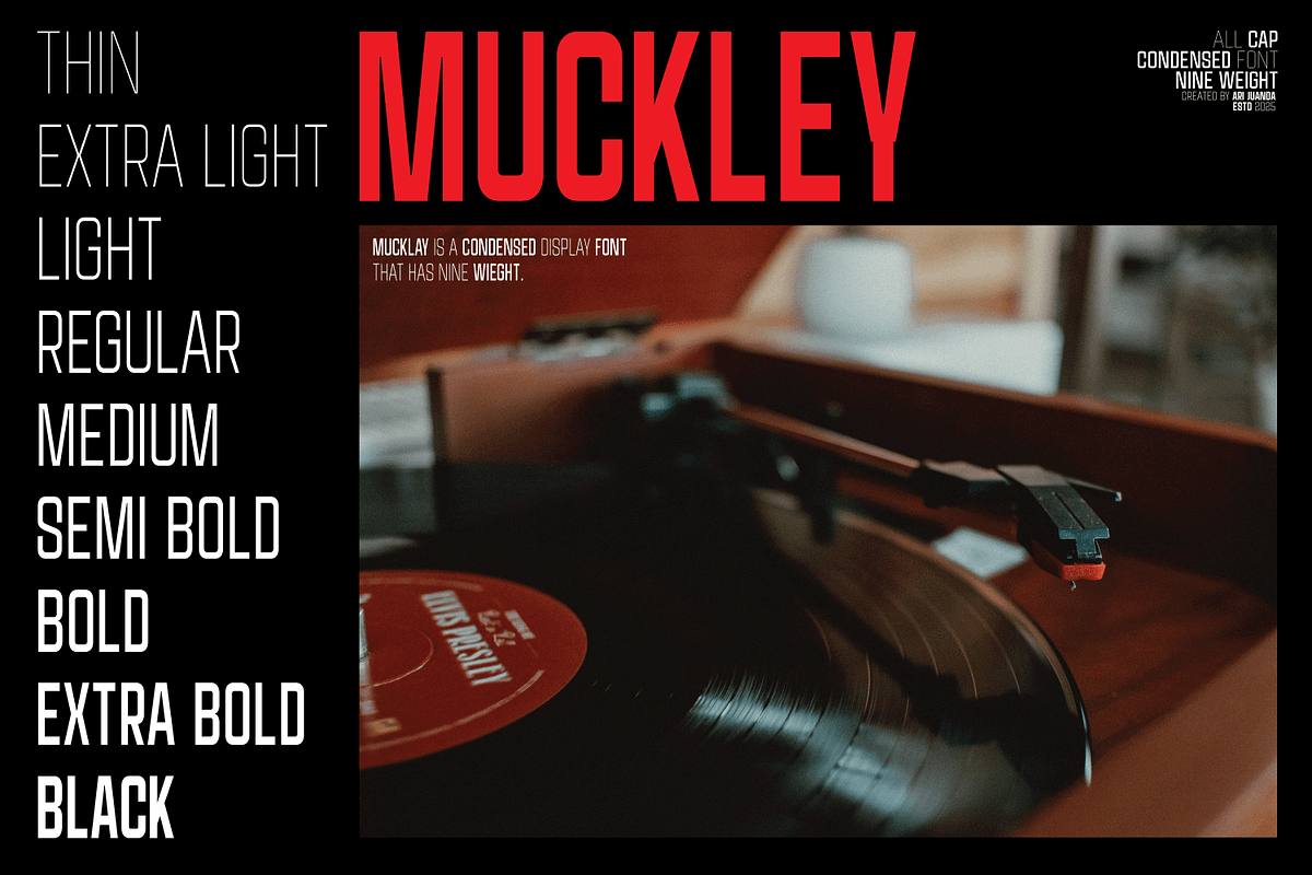 Muckley, a Sans Serif Font by Linecreative (Photo 3 of 9)