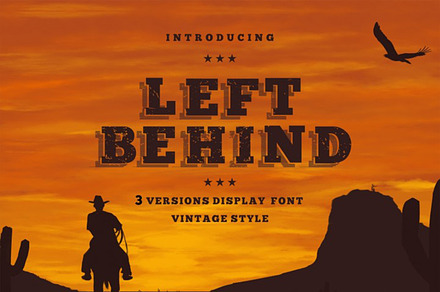 Left Behind Vintage Font