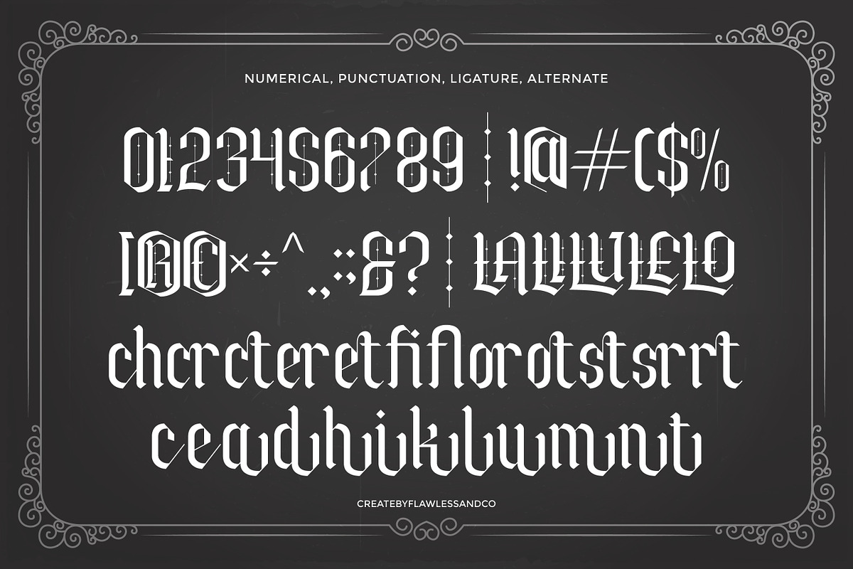 Blackmist - Blackletter Font, a Blackletter Font by Flawless And Co (Photo 9 of 10)