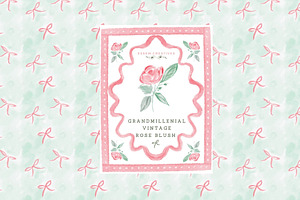 Vintage Grandmillenial Rose Blush
