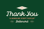 Bellenord – Monoline Script Display, a Script Font by Drizy (Thumbnail 10 of 10)