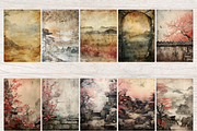EDO PERIOD JUNK JOURNAL PAGES, a Decorative Illustration by Daring Digies (Thumbnail 4 of 16)