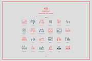 Coworking icons, an Outline Icon by Somewan draws (Thumbnail 4 of 5)