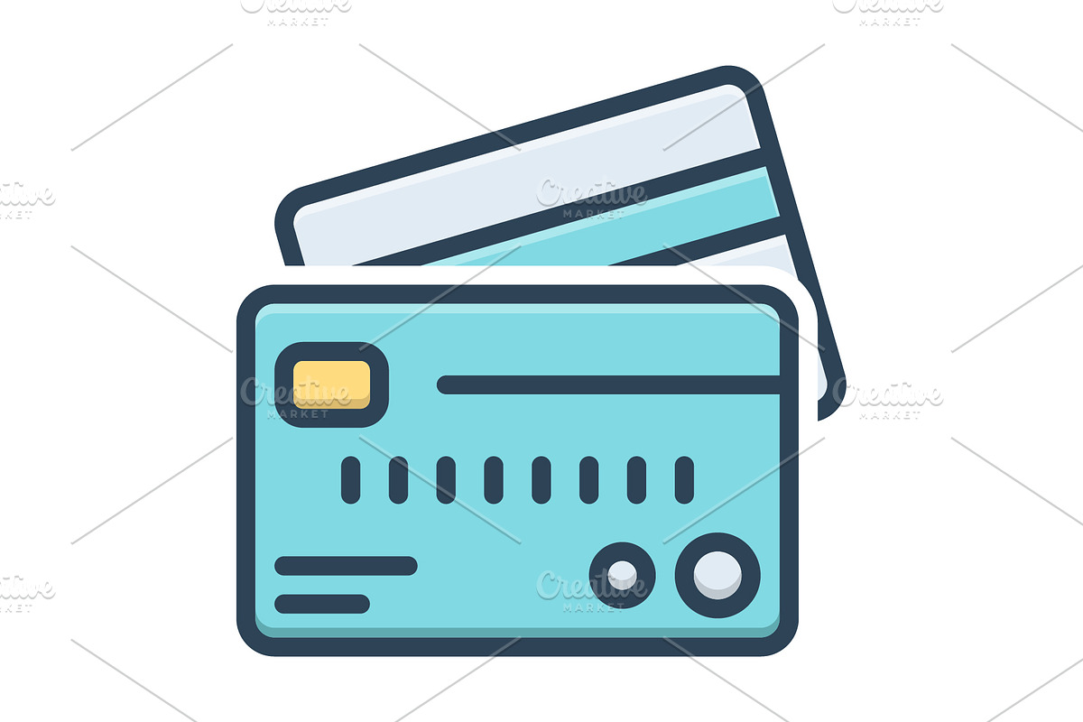 Credit credit card color icon, a Duotone Icon by Creative priyanka