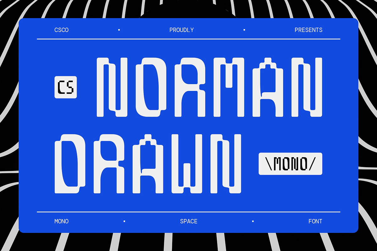 CS Norman Mono Drawn, a Sans Serif Font by Craft Supply Co. (Photo 1 of 8)