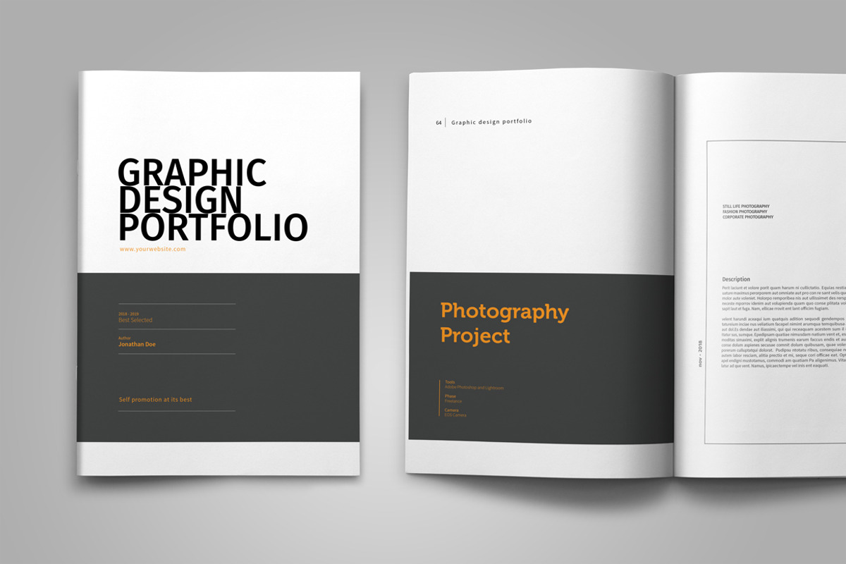 Graphic Design Portfolio Template, a Brochure Template by adekfotografia (Photo 37 of 42)