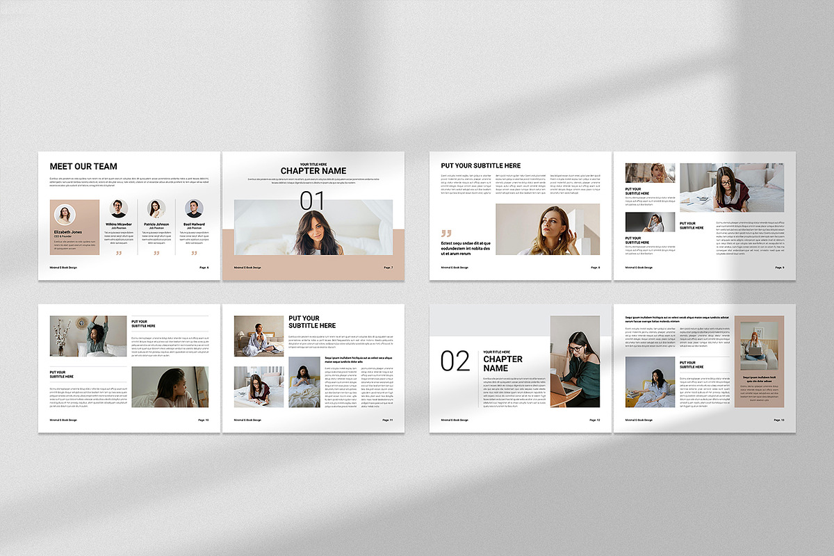 Minimal E-Book Template Landscape, a Brochure Template by Spark_Creative (Photo 4 of 6)