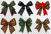 Christmas Leopard Bow Clipart Bundle, an Illustration by SVGArt (Thumbnail 8 of 8)