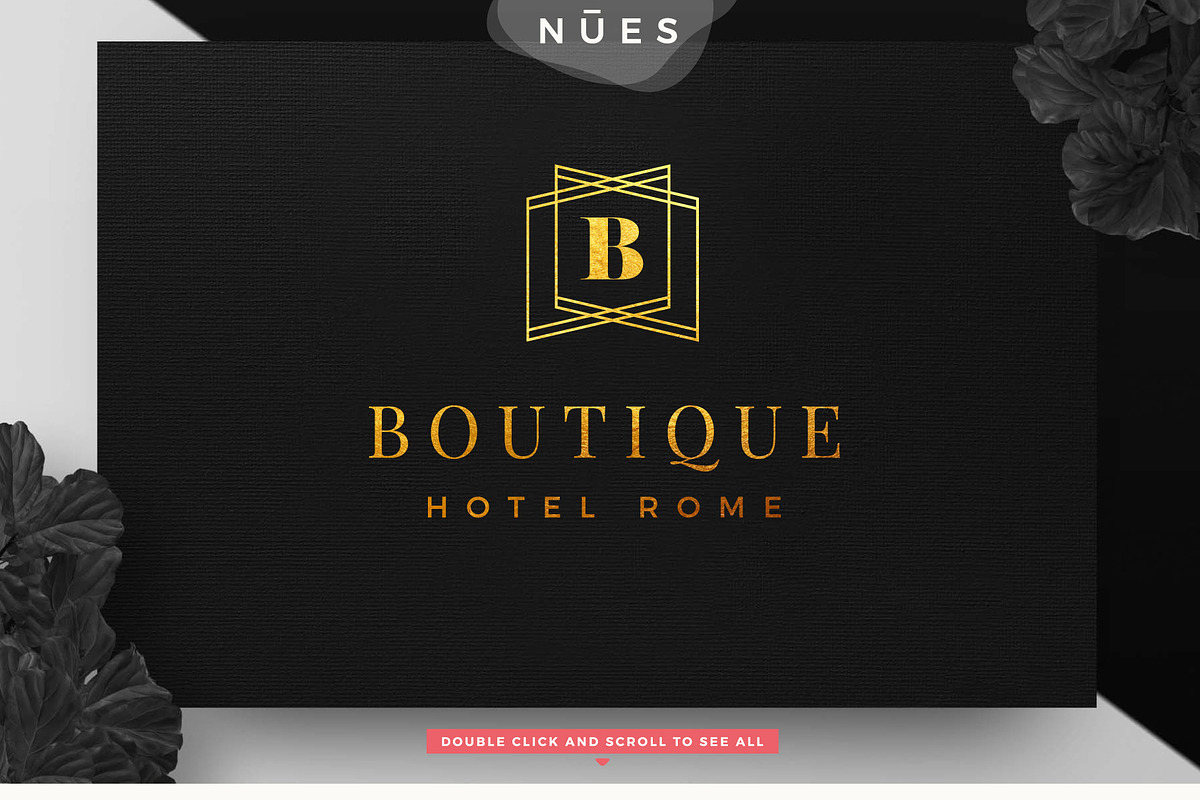 Luxury Boutique Logo Geometric, a Branding & Logo Template by Nues Design