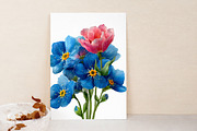 Watercolor Spring Flowers Clipart, an Illustration by Libby Wishes (Thumbnail 6 of 7)