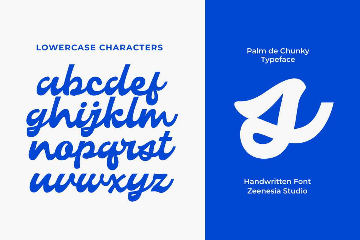 Palm de Chunky, a Script Font by zeenesia (Photo 17 of 18)