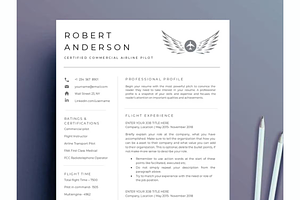 Pilot Resume & Cover Letter Template