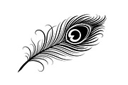 Peacock Feather Silhouette Bundle, an Illustration by jahid234 (Thumbnail 18 of 31)