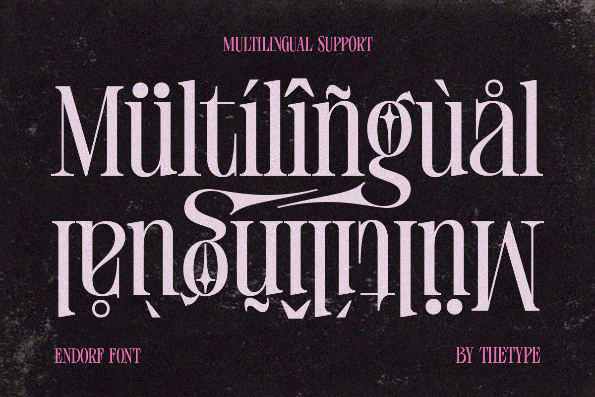 ENDORF | FONT preview 8