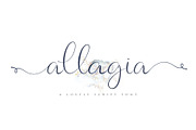 Allagia, a Script Font by sabrcreative (Thumbnail 1 of 5)